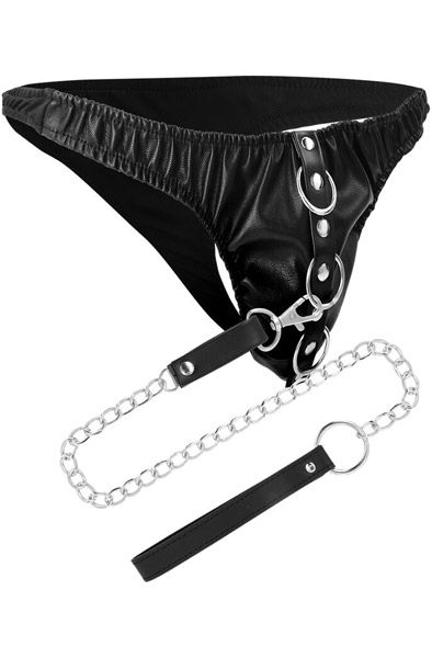 Darkness Underpants With Leash Stringkalsong | | Intimast