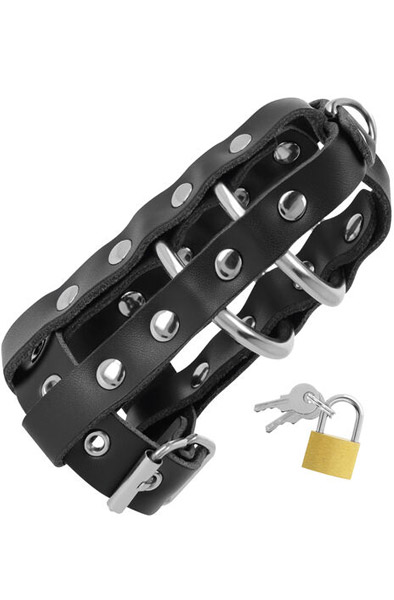 Darkness Leather Chastity Cage Kyskhetsbur | | Intimast