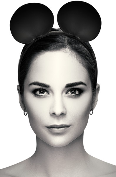 Chic Headband With Mouse Ears Musöron