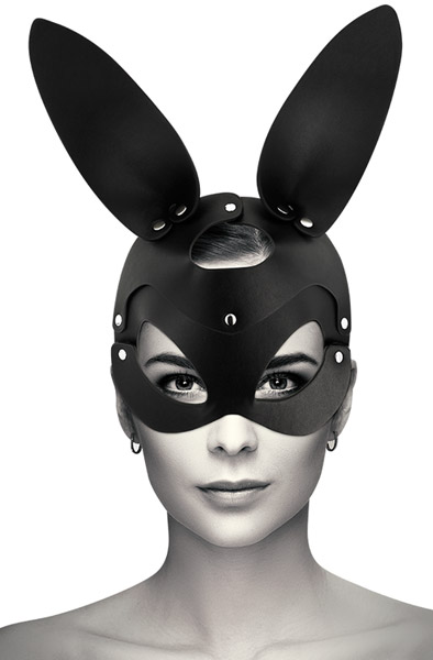 Vegan Leather Mask With Bunny Ears Kaninöron