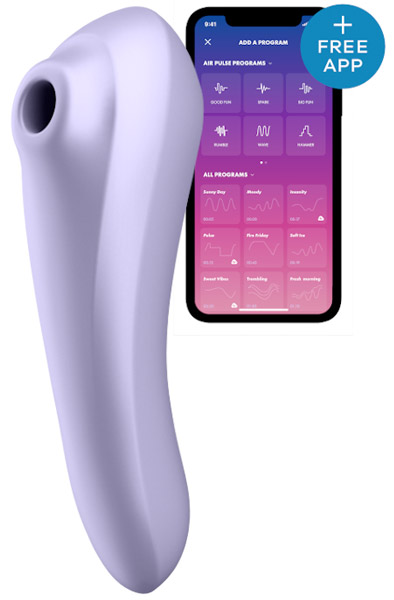 Satisfyer Dual Pleasure Mauve Appstyrd klitorisstimulator | | Intimast