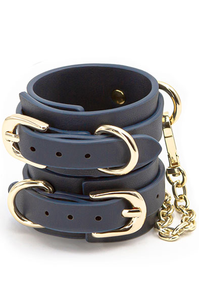 Bondage Couture Hand Cuff Blue Handbojor | | Intimast