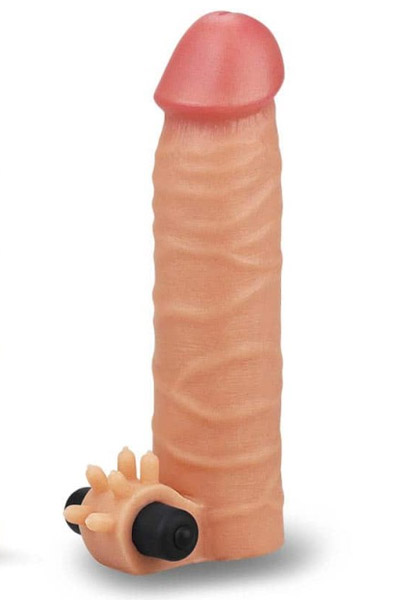 Lovetoy Vibrating Silicone Extender Penisöverdrag med vibration | | Intimast