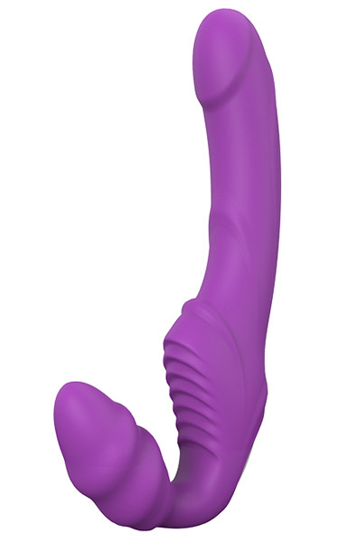 Produktfoto för Dream Toys: Good Vibes, Double Dipper, Strapless Strap On, lila