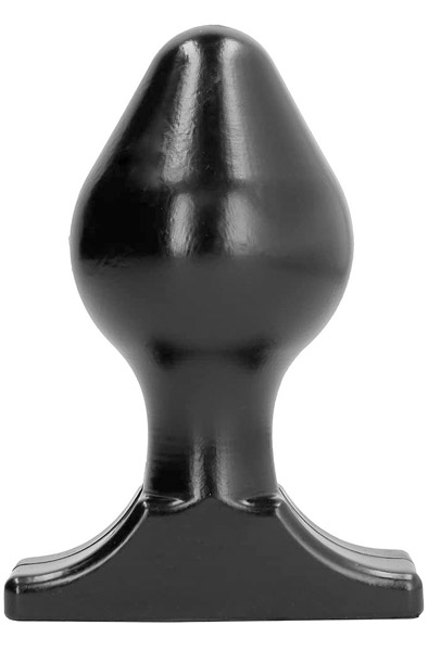 All Black Vinyl Anal Plug 16 cm XL Buttplug |  | Intimast