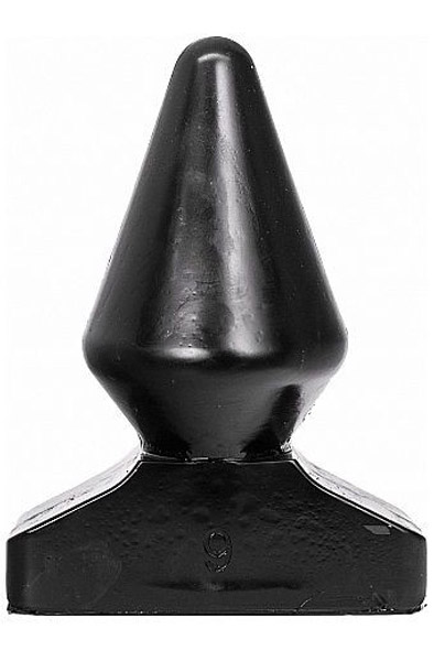 All Black Vinyl Anal Plug 18,5 cm Grövre analplugg |  | Intimast