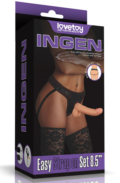 Easy Strap On Set 21,5 cm Strap-on med sele | | Intimast