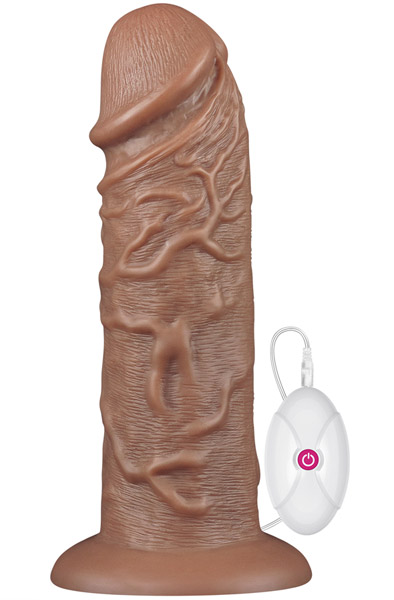 Realistic Chubby Vibrating Dildo 26,5cm Dildo med vibrator | | Intimast
