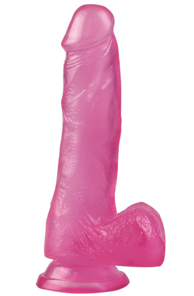 Jelly Studs Crystal Dildo Pink 17,5cm Dildo | | Intimast