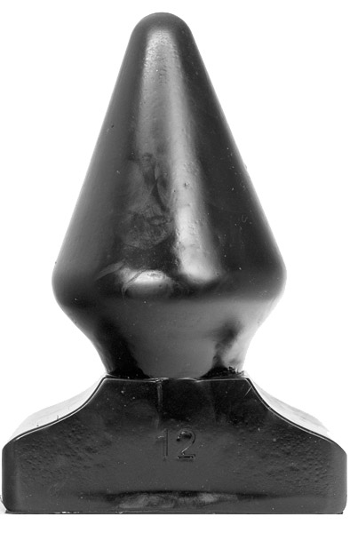 All Black Vinyl Anal Plug 23 cm Grövre analplugg |  | Intimast