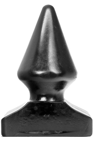 All Black Vinyl Anal Plug 21,5 cm XL Buttplug |  | Intimast