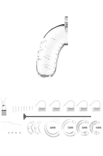 Alternativ bild 1 för Model 16 - Chastity - 4.5" - Cage with Silicone Urethal Sounding