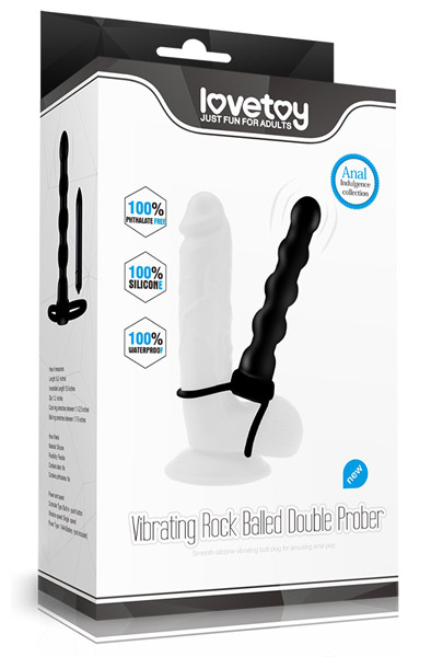 Vibrating Rock Balled Double Prober Dubbelpenetration | | Intimast