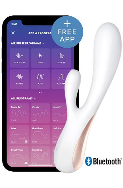 Satisfyer Mono Flex White Appstyrd rabbitvibrator | | Intimast