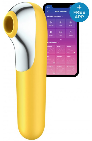 Satisfyer Dual Love Yellow Appstyrd klitorisstimulator | | Intimast