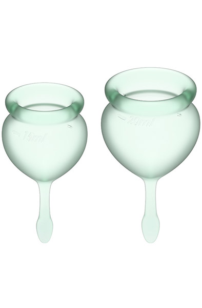 Satisfyer Feel Good Green Menstrual Cup Menskoppar | | Intimast