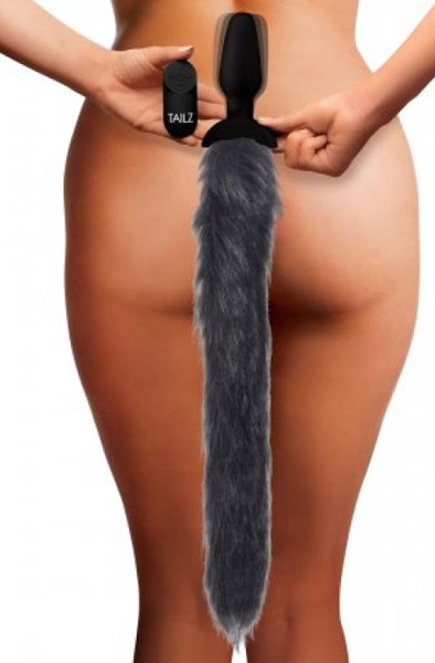 Tailz Vibrating Anal Plug With Fox Tail Analplugg med svans | | Intimast