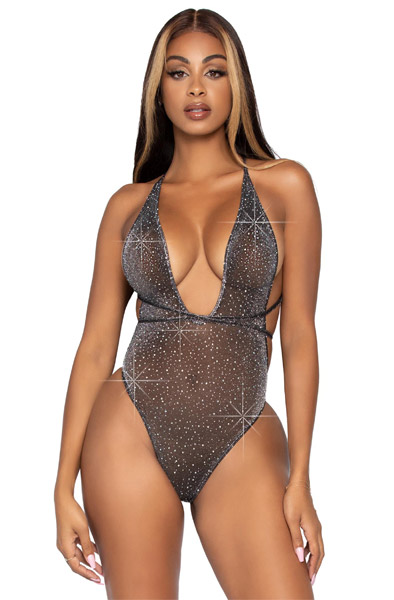Lurex & Rhinestone Teddy O/S Teddy | | Intimast