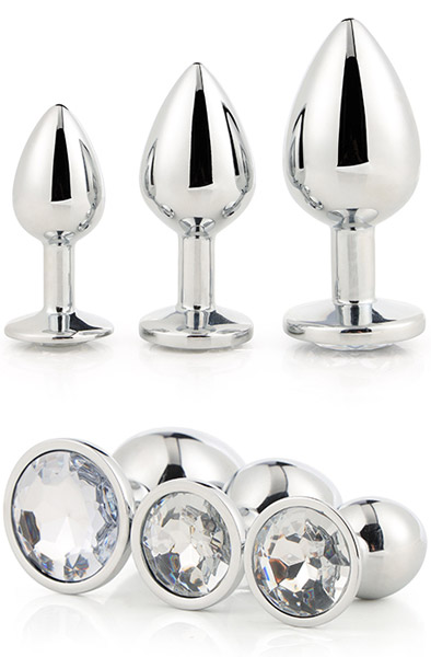 Gleaming Love Silver Plug Set Analpluggar paket | | Intimast