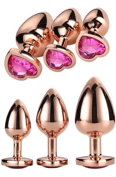 Gleaming Love Rose Gold Plug Set Analpluggar paket | | Intimast