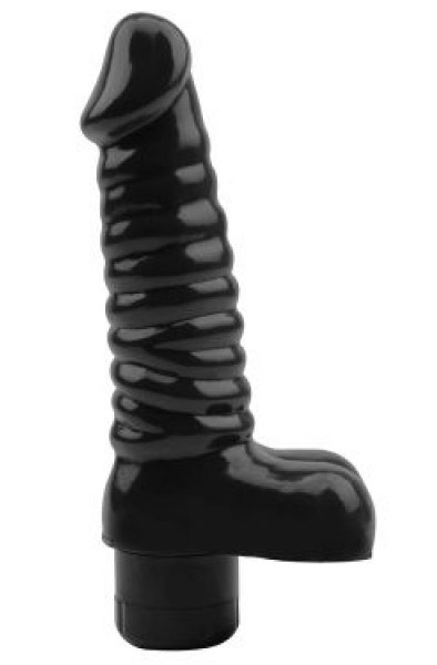 Sugar Black Vibrating Dildo 19 cm Dildo med vibrator |  | Intimast