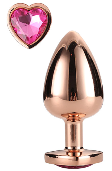 Gleaming Love Rose Gold Plug Small Analplugg metall |  | Intimast