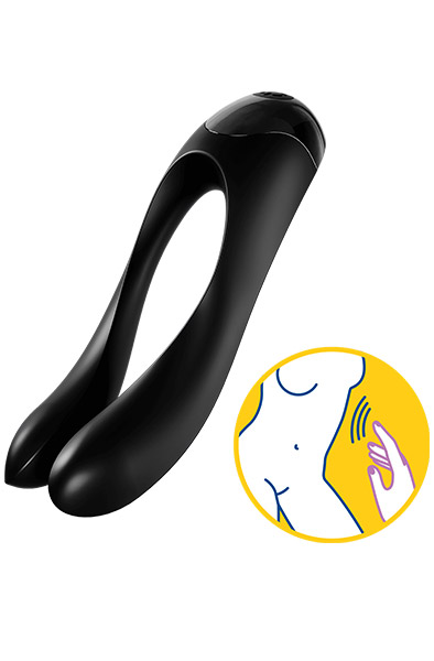 Satisfyer Candy Cane Finger Vibrator Black Klitorisvibrator |  | Intimast