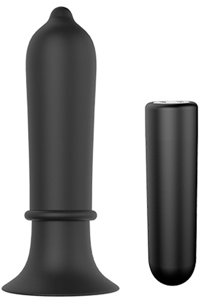Cheeky Love Torpedo Plug Black Analplugg med vibrator |  | Intimast