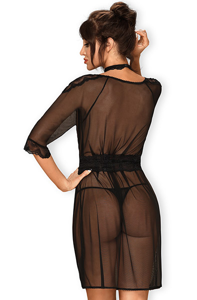 Alternativ bild 1 för Lucita - Svart Peignoir