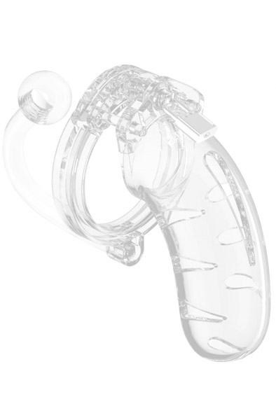 Mancage 11 Chasity Cage With Plug Transparent Kyskhetsbur | | Intimast