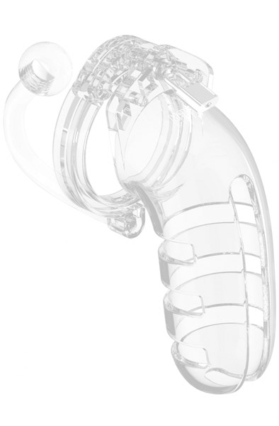 Mancage 12 Chasity Cage With Plug Transparent Kyskhetsbur | | Intimast