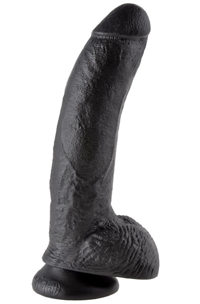 Pipedream King Cock With Balls Black 23 cm Dildo | | Intimast
