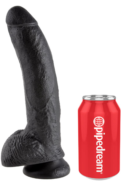 Alternativ bild 1 för Dildo med Pung 26 cm - Svart