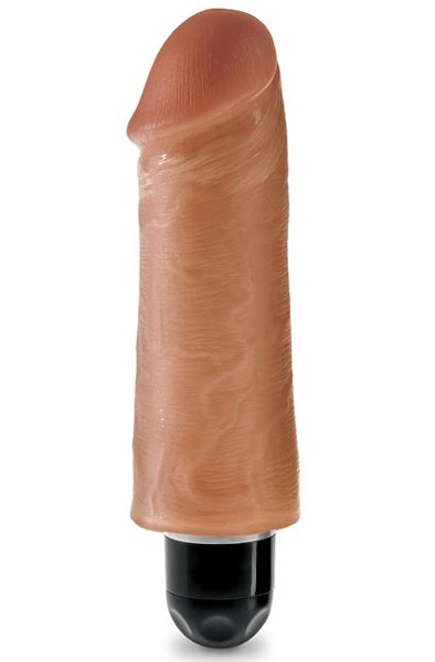 Pipedream King Cock Vibrating Stiffy Tan 13 cm Dildo med vibrator | | Intimast