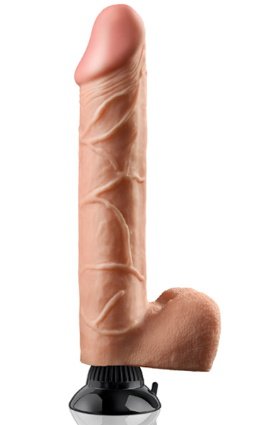 Pipedream Real Feel Deluxe 30 cm Dildo med vibrator | | Intimast
