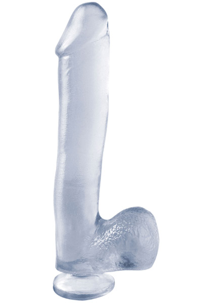 Dong With Suction Cup Transparent 25 cm Dildo | | Intimast