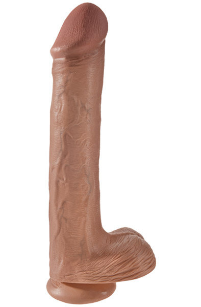 Pipedream King Cock With Balls Tan 33 cm XL dildo |  | Intimast