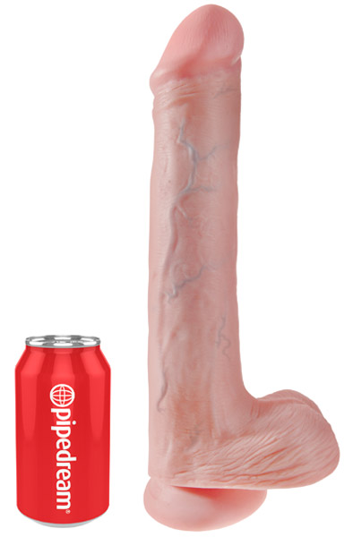 Alternativ bild 1 för Cock with Balls 33 cm - Flesh