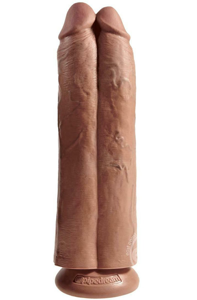 Pipedream Two Cocks One Hole Tan 30 cm Dubbeldildo | | Intimast