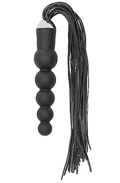 Black Whip With Curved Silicone Dildo Dildo | | Intimast