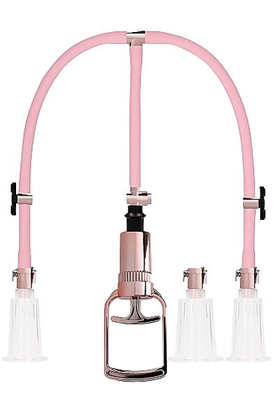 Clitoral & Nipple Pump Set Large Rose Gold Bröst- och klitorispump | | Intimast