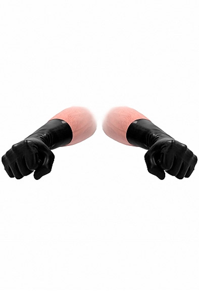 Fist It Latex Short Gloves Black Fisting handskar | | Intimast