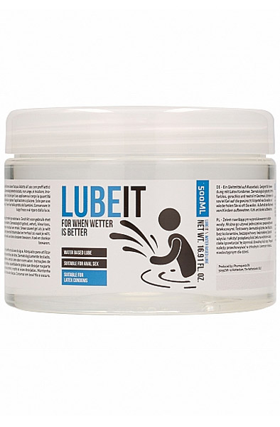 Lube It For When Wetter Is Better 500 ml Vattenbaserat glidmedel | | Intimast