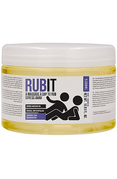 Rub It A Massage A Day To Rub Stress Away 500 ml Massageolja |  | Intimast