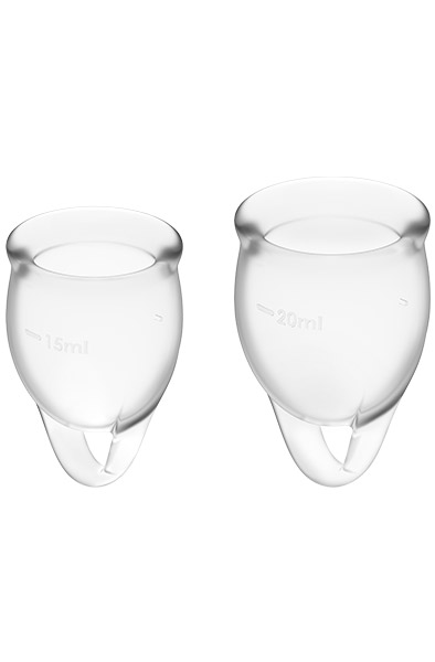 Feel Confident Menstrual Cup Transparent Menskoppar | | Intimast
