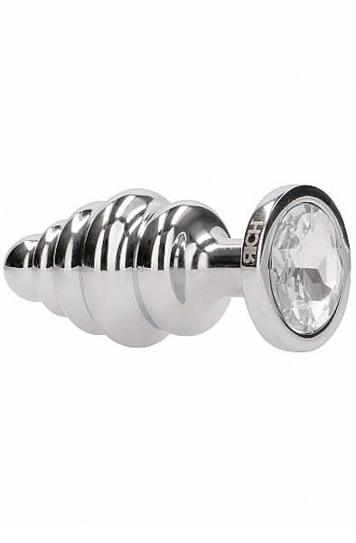 Ribbed Diamond Plug Silver Analplugg metall | | Intimast