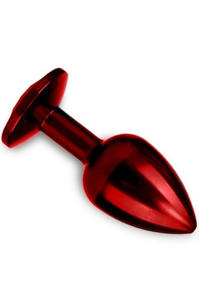 Alternativ bild 1 för TOYZ4LOVERS Deep Red Plug Small - Analplugg metall