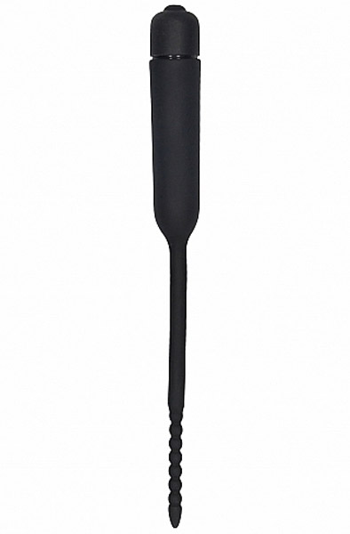 Silicone Vibrating Bullet Plug With Beaded Tip Dilator med vibration |  | Intimast