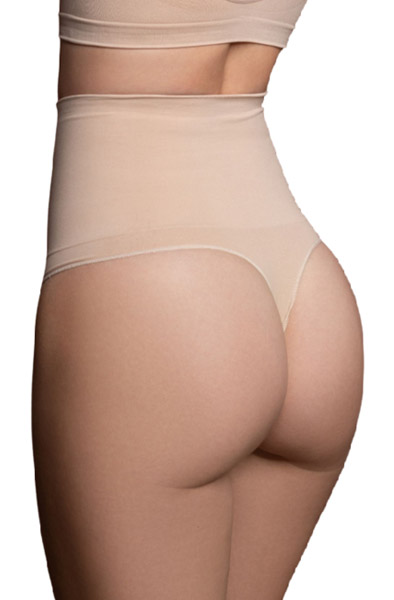 Seamless High Waist Medium Control Nude L Sömlös trosa
