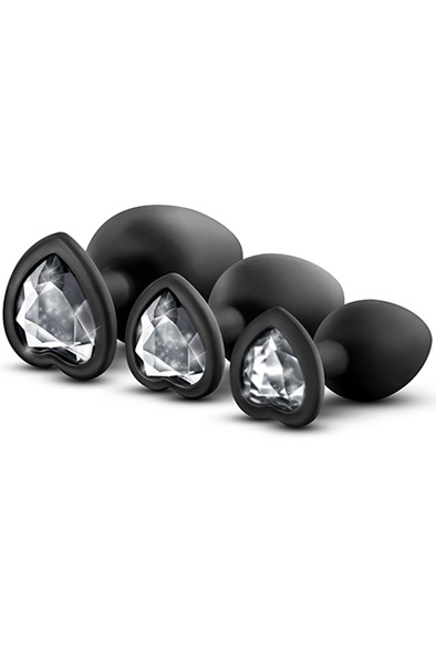 Luxe Bling Plugs Training Kit White Gems Analpluggar paket |  | Intimast